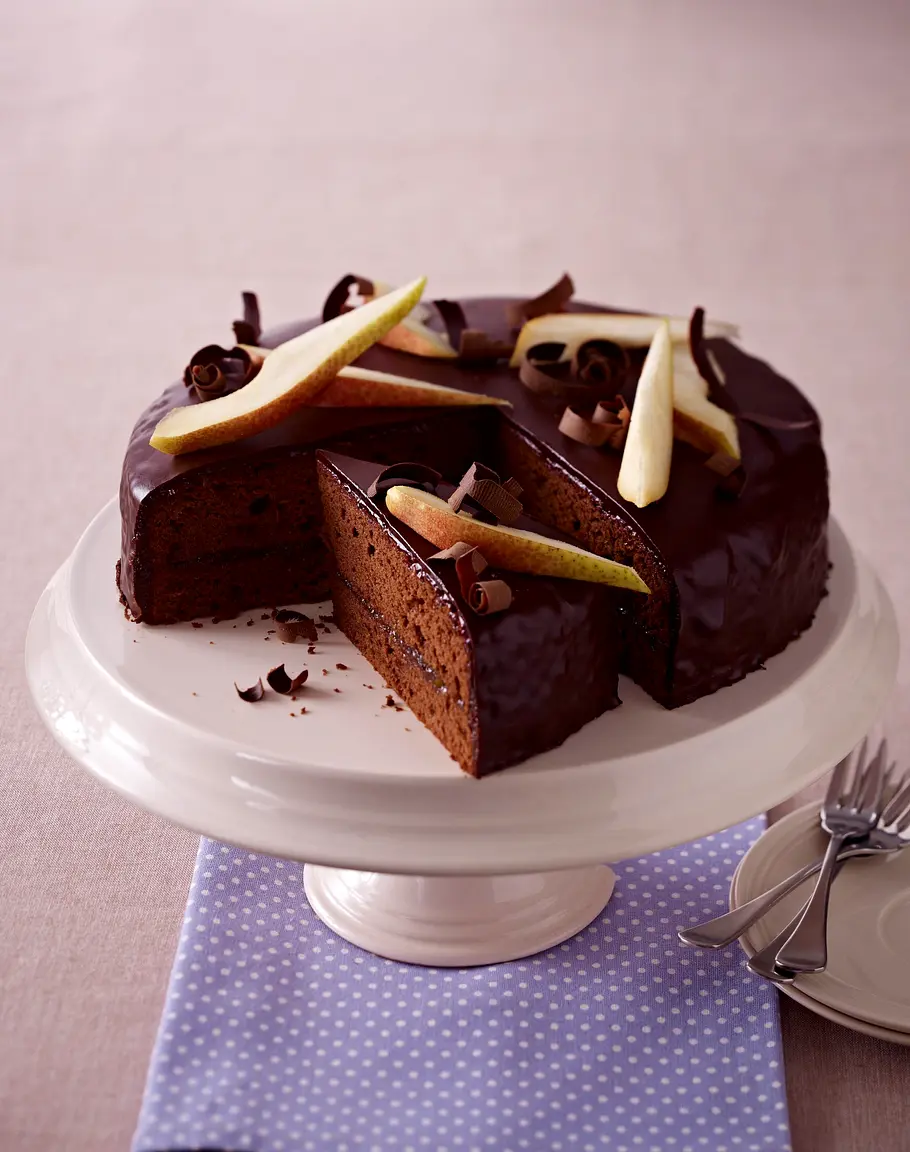 Birnen-Schokotorte Sacher Art Rezept Birnen-Schokotorte Sacher Art Rezept