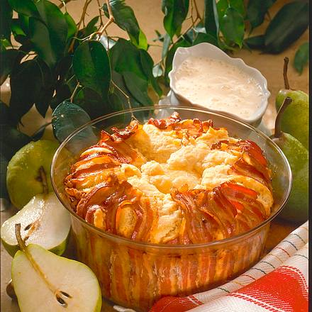 Birnen-Speckauflauf Rezept