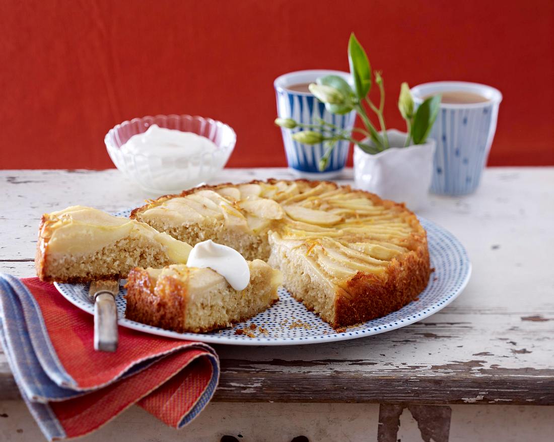 Birnenkuchen mit Kokos Rezept Birnenkuchen mit Kokos Rezept