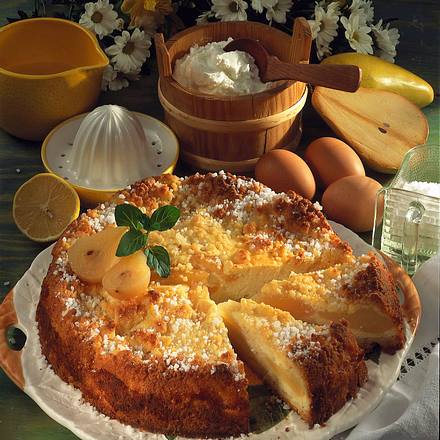 Birnenquarkkuchen Rezept