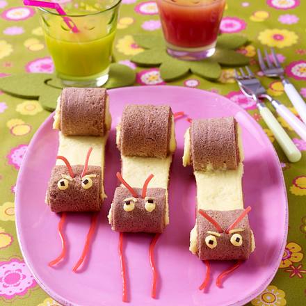 Biskuit-Schnecken Rezept