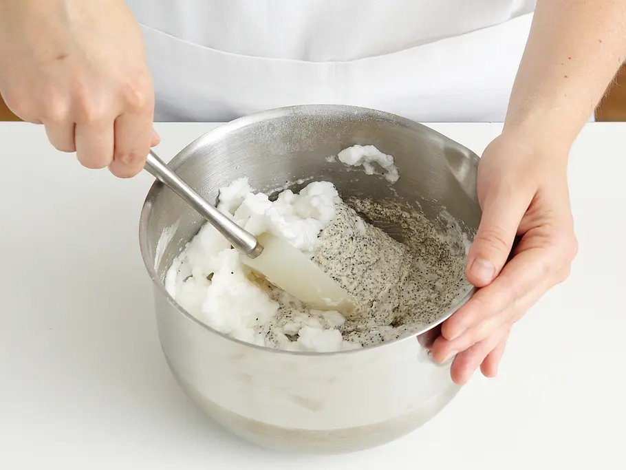 Eischnee unterheben