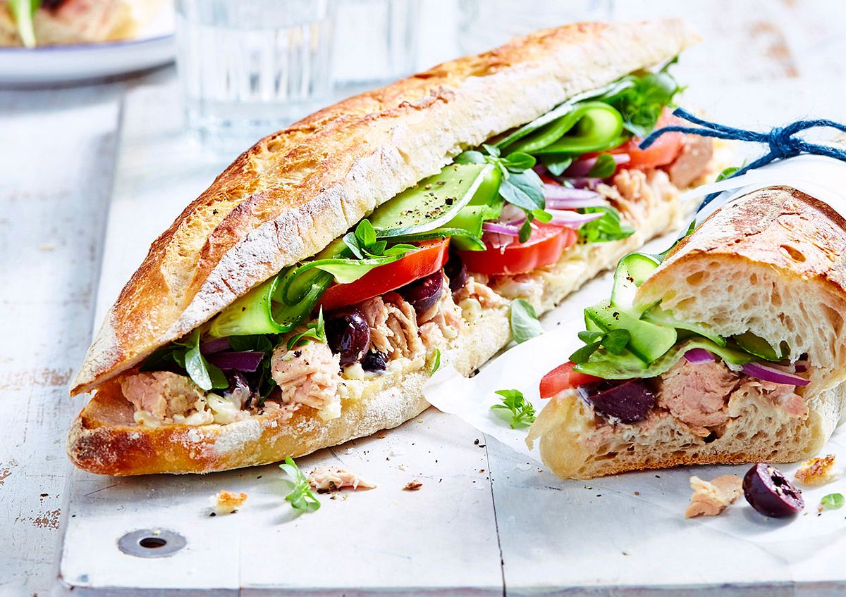 Bis(s) zur Mittagspause:  Fixes Thunfisch-Sandwich Rezept