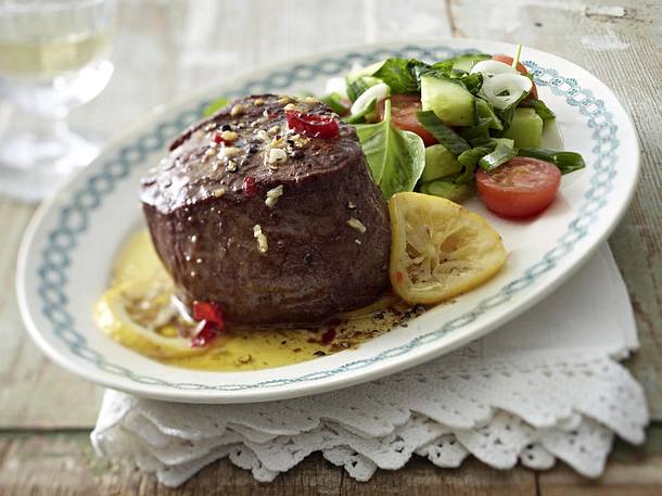 Bistecca al Limone mit Insalata mista Rezept