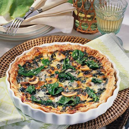 Blätterteig-Pie mit Spinat Rezept