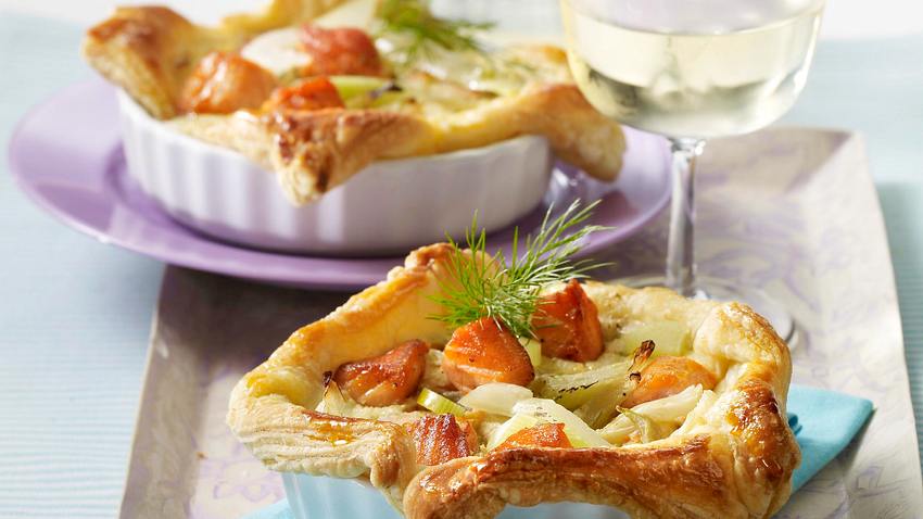 Blätterteig-Quiche mit Lachs und Fenchel Rezept - Foto: Först, Thomas