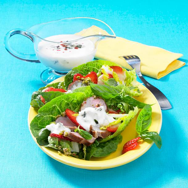 Blattsalat mit Filet Rezept Blattsalat mit Filet Rezept
