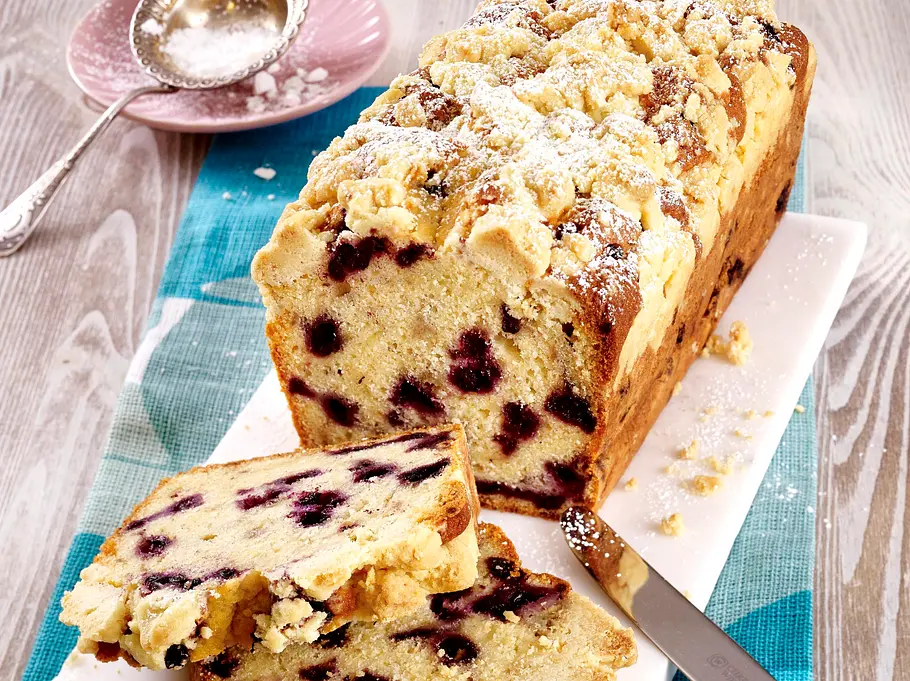Blaubeer-Bananenkuchen mit Streuseln Rezept Blaubeer-Bananenkuchen mit Streuseln Rezept