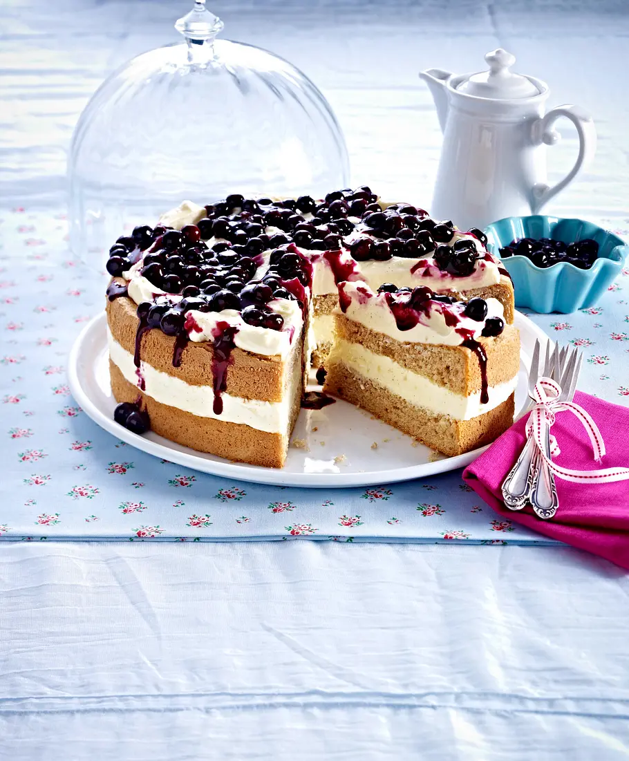 Blaubeer-Buchweizen-Torte Rezept Blaubeer-Buchweizen-Torte Rezept