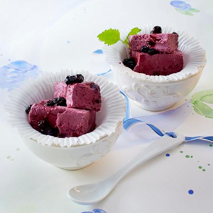 Blaubeer-Kokos-Eiscreme mit Stevia Rezept Blaubeer-Kokos-Eiscreme mit Stevia Rezept