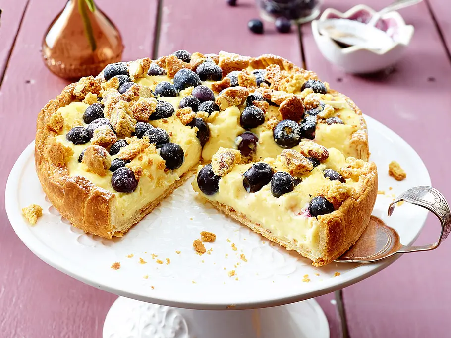 Blaubeer-Pudding-Kuchen Rezept Blaubeer-Pudding-Kuchen Rezept