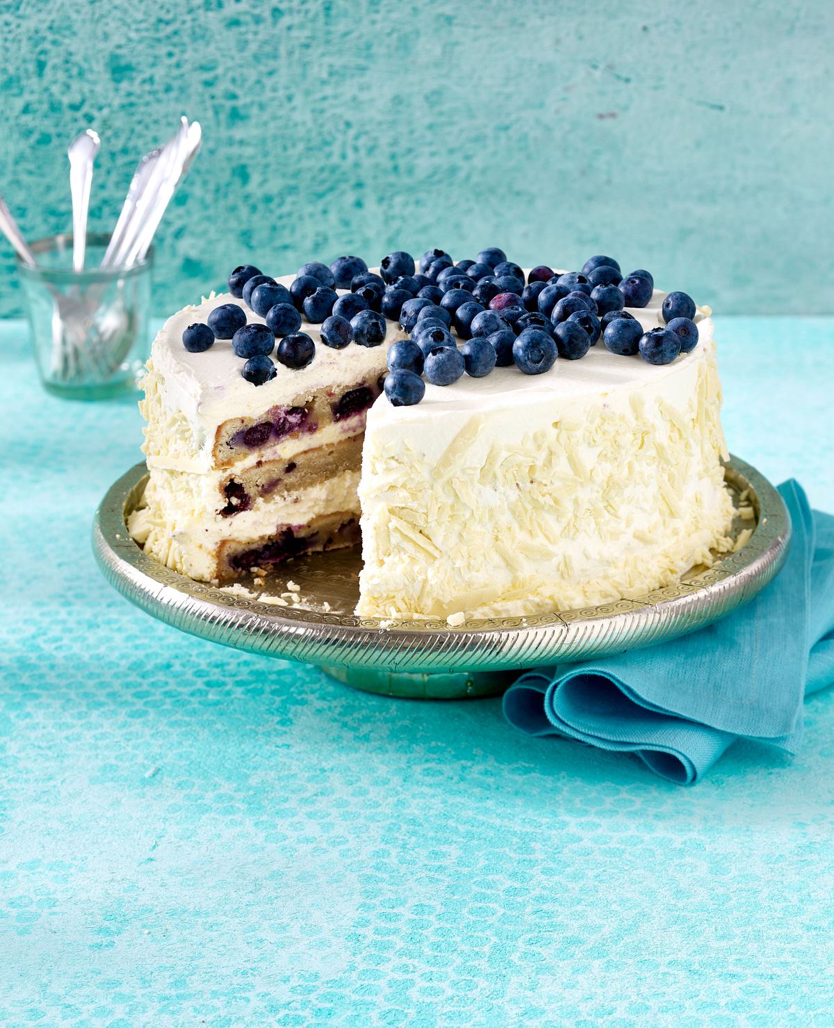 Blaubeertorte mit Zitronencreme Rezept