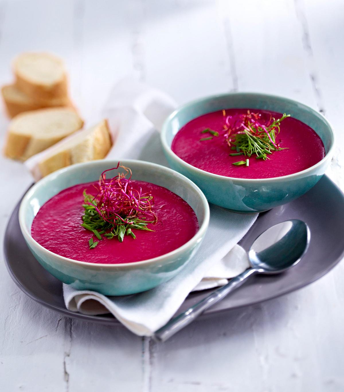 Blitz-Rote-Bete-Suppe mit Buttermilch Rezept