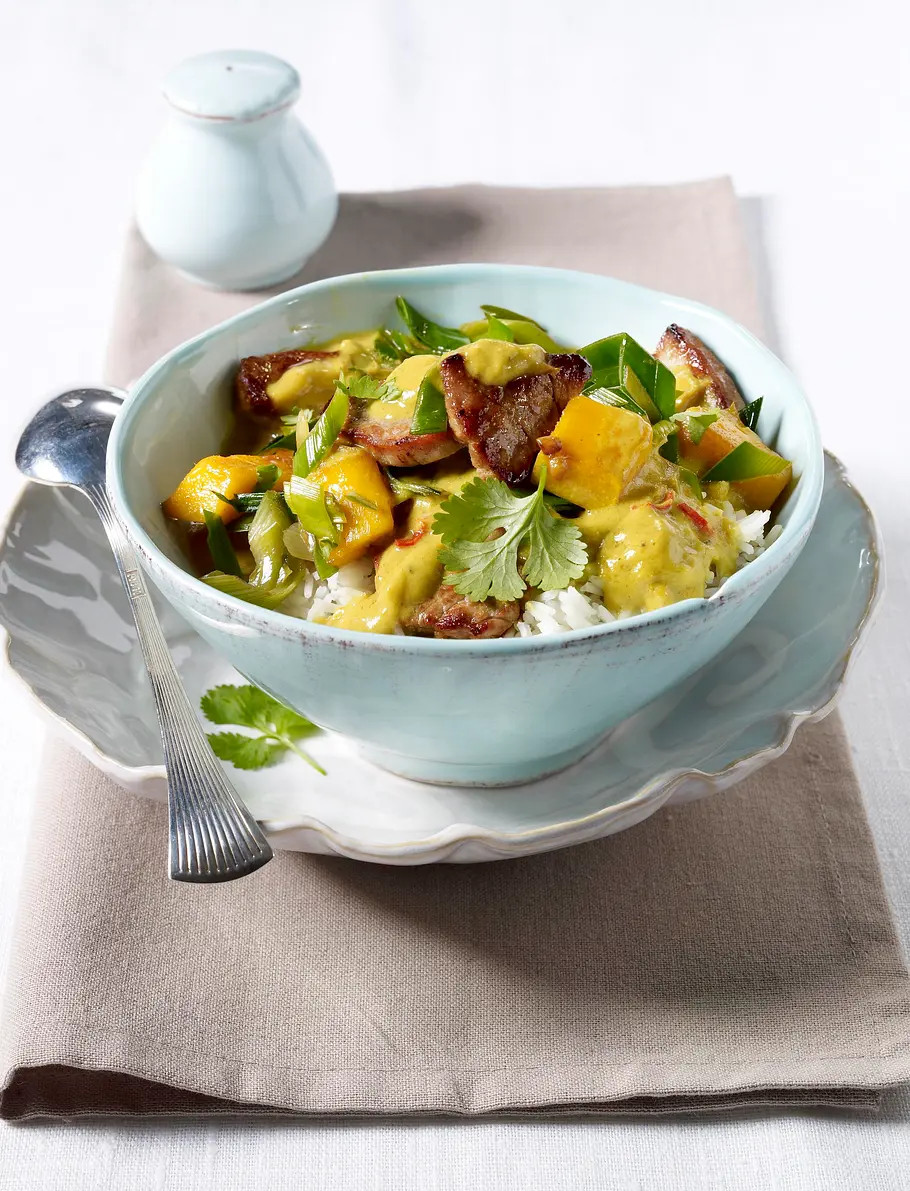 Blitzcurry mit Kürbis Rezept Blitzcurry mit Kürbis Rezept