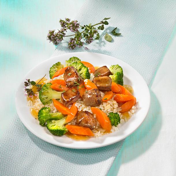 Blitzgulasch mit Broccoli & Möhre Rezept Blitzgulasch mit Broccoli & Möhre Rezept