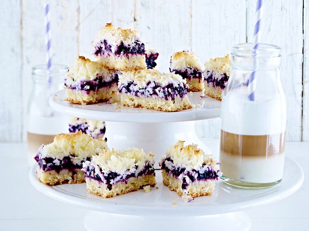 Blueberry Coconut Bars Rezept Blueberry Coconut Bars Rezept