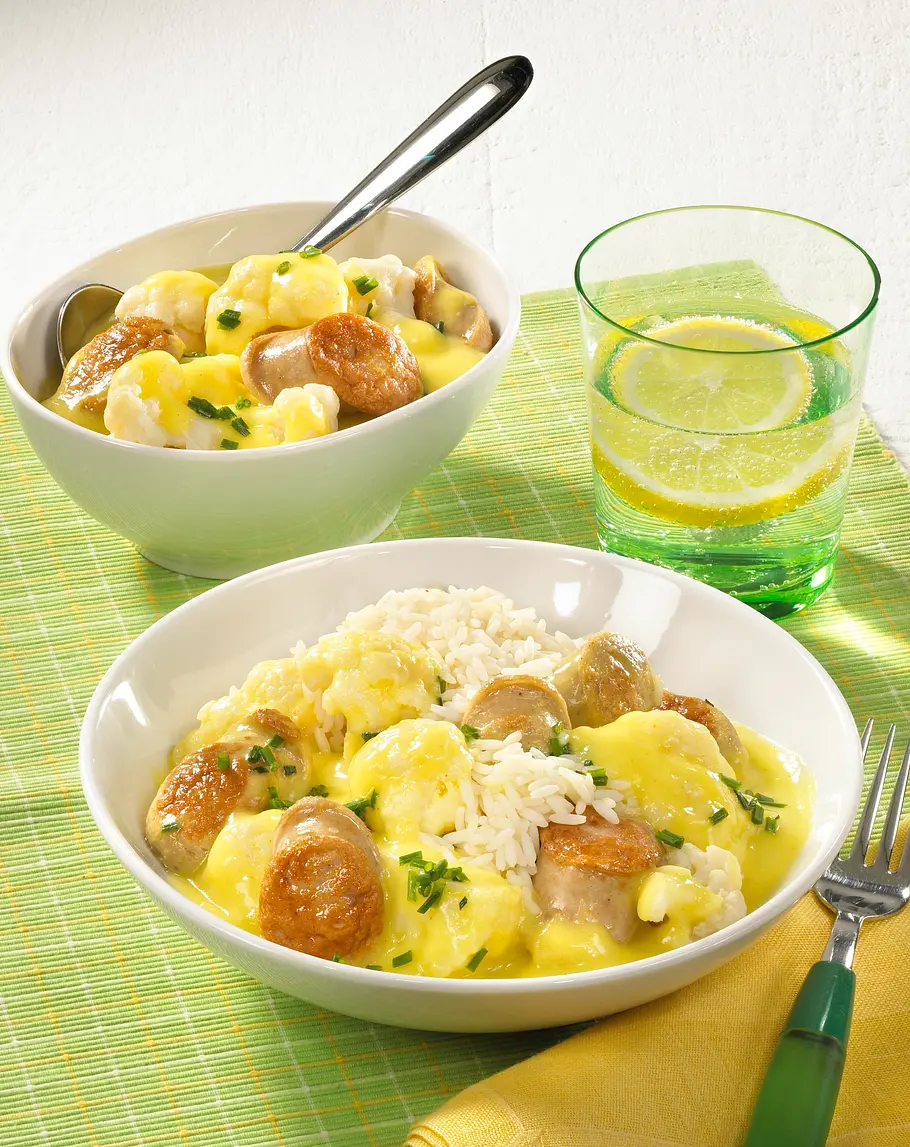 Blumenkohl-Bratwurstragout Rezept