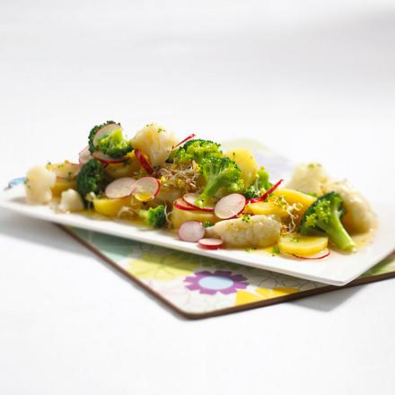 Blumenkohl-Broccoli-Kartoffel-Salat Rezept