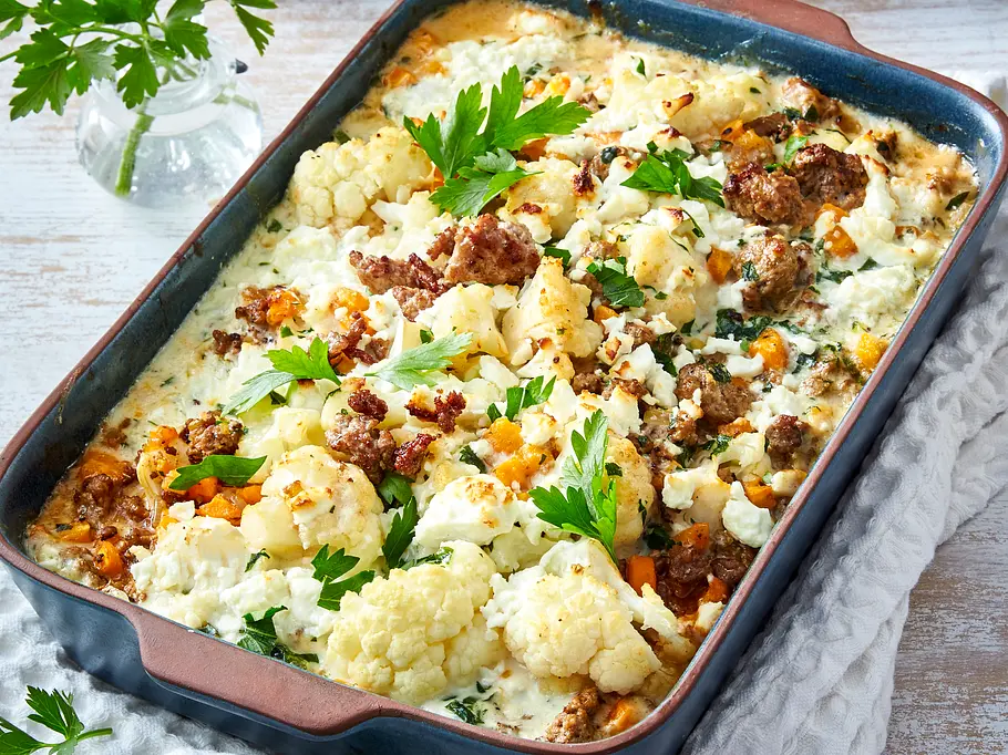 Blumenkohl-Hack-Auflauf Rezept Blumenkohl-Hack-Auflauf Rezept