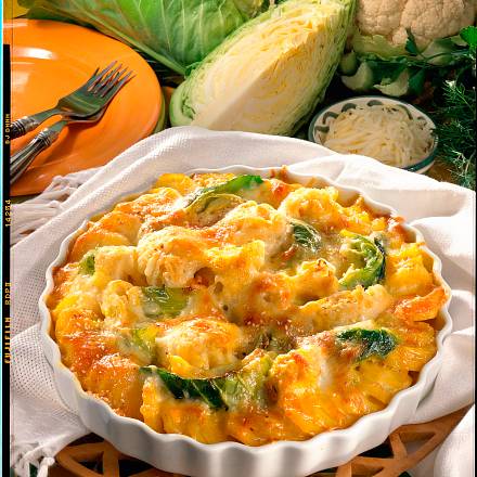 Blumenkohl-Spitzkohl-Gratin Rezept