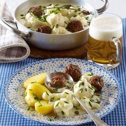 Blumenkohltopf mit Hackbällchen Rezept