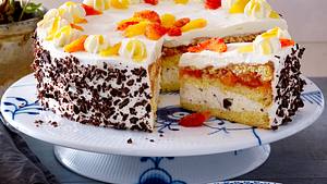 Blutorangen-Torte mit Stracciatella-Crème Rezept - Foto: House of Food / Bauer Food Experts KG