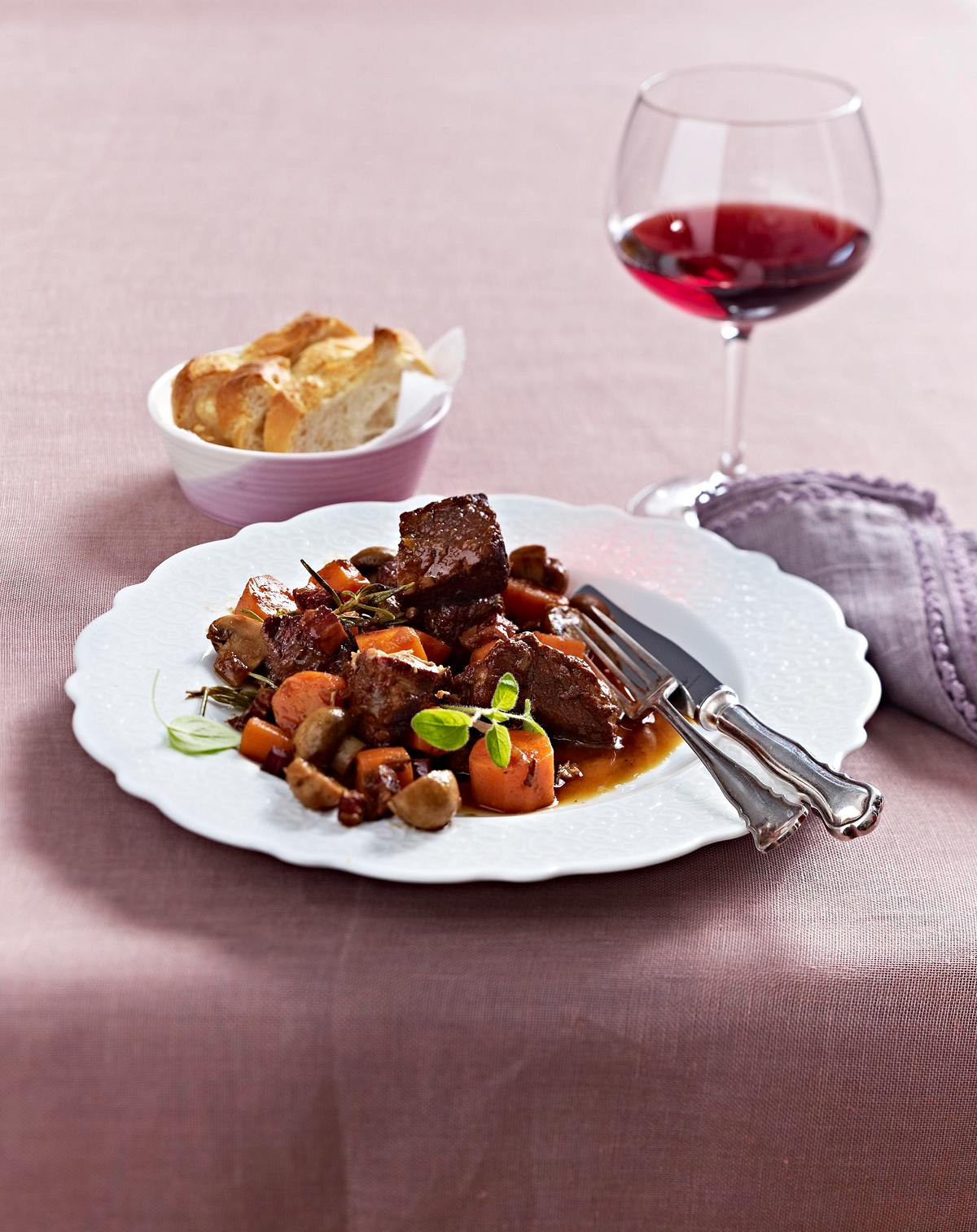 Boeuf bourguignon Rezept