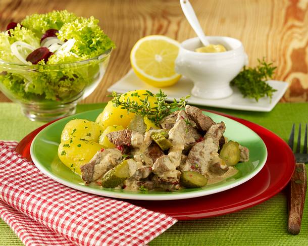 Boeuf Stroganoff Rezept