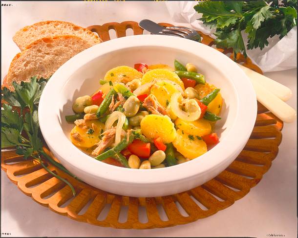 Bohnen-Kartoffel-Salat Rezept Bohnen-Kartoffel-Salat Rezept