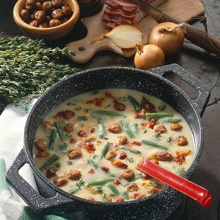 Bohnen-Kartoffelsuppe Rezept
