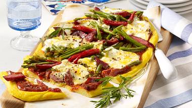 Bohnen-Pizza mit Polentaboden Rezept - Foto: House of Food / Bauer Food Experts KG