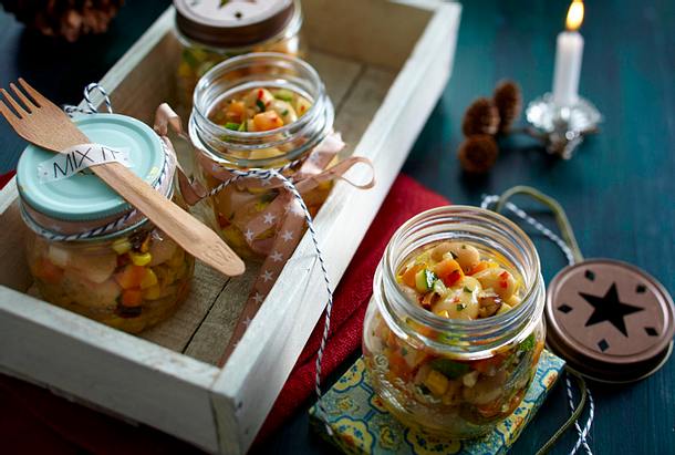 Bohnen-Salat mit Chili-Honig-Dressing Rezept