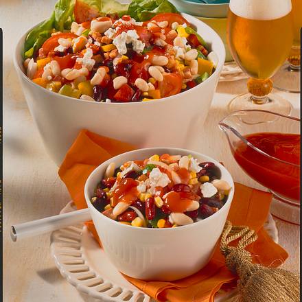 Bohnen-Schafskäse-Salat Rezept