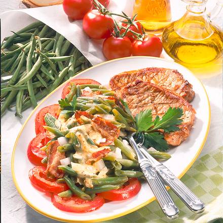 Bohnensalat mit Steak Rezept Bohnensalat mit Steak Rezept