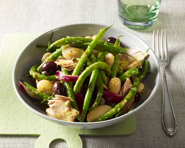 Bohnensalat mit Thunfisch Rezept Bohnensalat mit Thunfisch Rezept