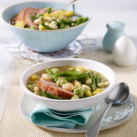 Bohnentopf mit Kasseler Rezept Bohnentopf mit Kasseler Rezept