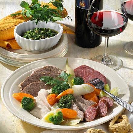 Bollito misto mit grüner Soße Rezept Bollito misto mit grüner Soße Rezept