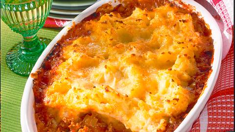 Bolognese-Auflauf mit Kartoffelpüreekruste Rezept - Foto: Scarlini