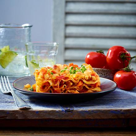 Bolognese-Lasagne mit Putenhackfleisch Rezept