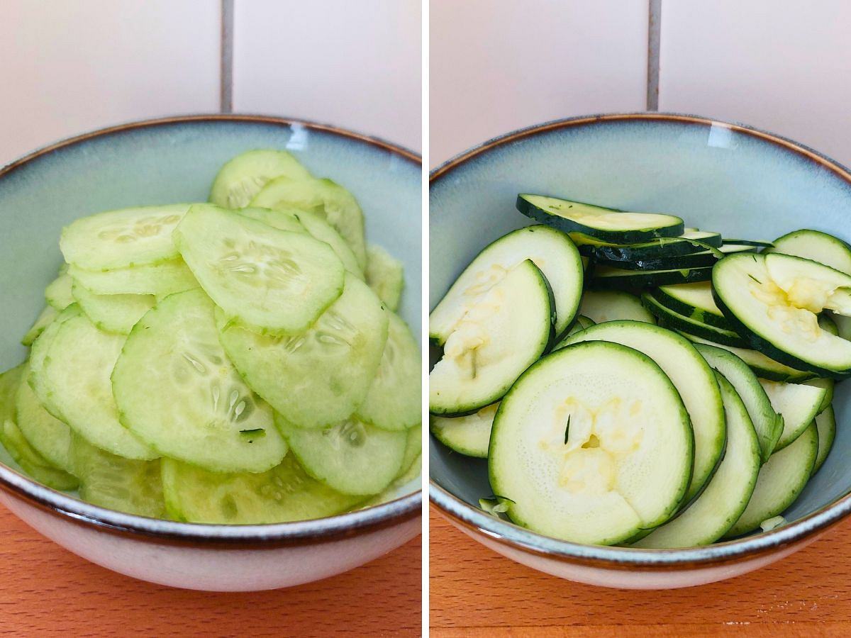 Bosch MUM5 Test Gurken- und Zucchinischeiben