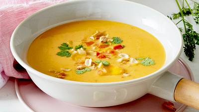 Brainfood-Suppe mit Kokosmilch & Möhren Rezept - Foto: House of Food / Bauer Food Experts KG