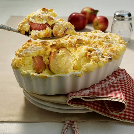 Bratapfel-Auflauf mit Butterstreuseln Rezept Bratapfel-Auflauf mit Butterstreuseln Rezept