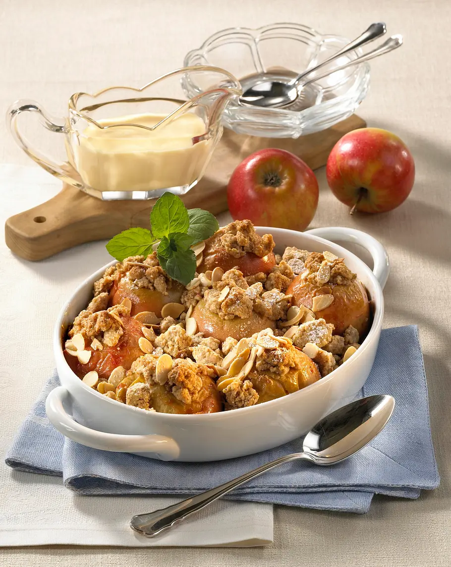 Bratapfel-Crumble Rezept Bratapfel-Crumble Rezept
