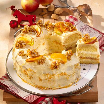 Bratapfel-Mandelkranz Rezept Bratapfel-Mandelkranz Rezept
