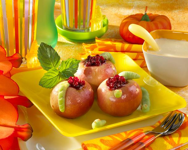 Bratapfel mit Wurm Rezept Bratapfel mit Wurm Rezept