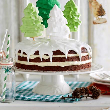 Bratapfeltorte mit Tannenkeksen Rezept Bratapfeltorte mit Tannenkeksen Rezept