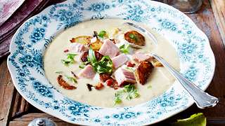 Bratkartoffel-Cremesuppe mit Kasseler Rezept - Foto: House of Food / Bauer Food Experts KG