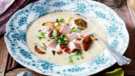 Bratkartoffel-Cremesuppe mit Kasseler Rezept - Foto: House of Food / Bauer Food Experts KG