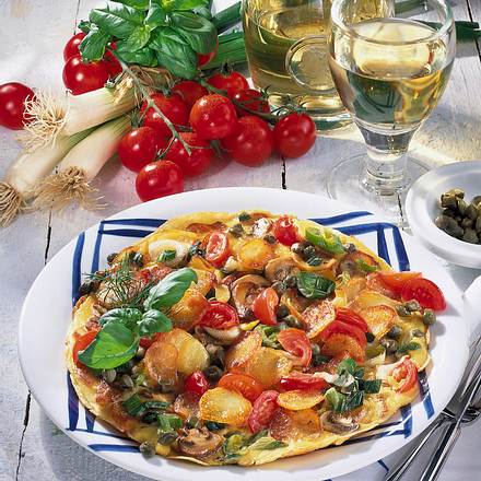 Bratkartoffel-Omelett Rezept Bratkartoffel-Omelett Rezept