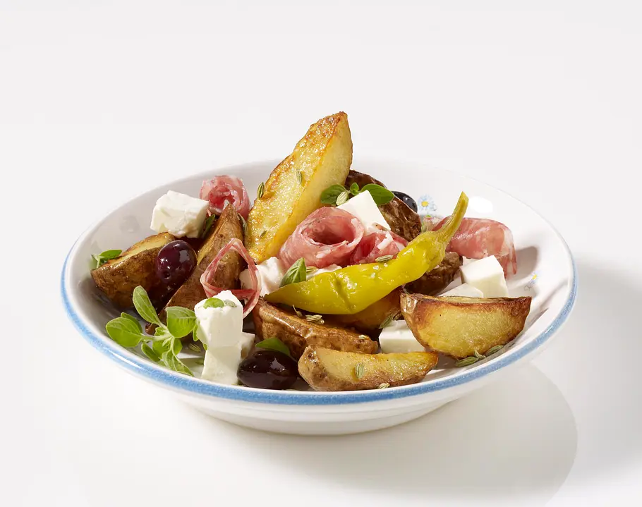 Bratkartoffeln mit Fenchel und Feta Rezept Bratkartoffeln mit Fenchel und Feta Rezept